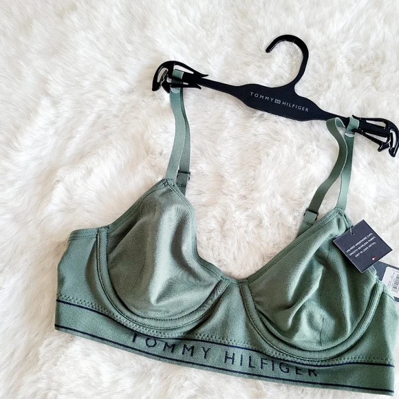 ⚘️TOMMY HILFIGER SEAMLESS UNLINED UNDERWIRE BRA SIZE 34A - Picture 2 of 4